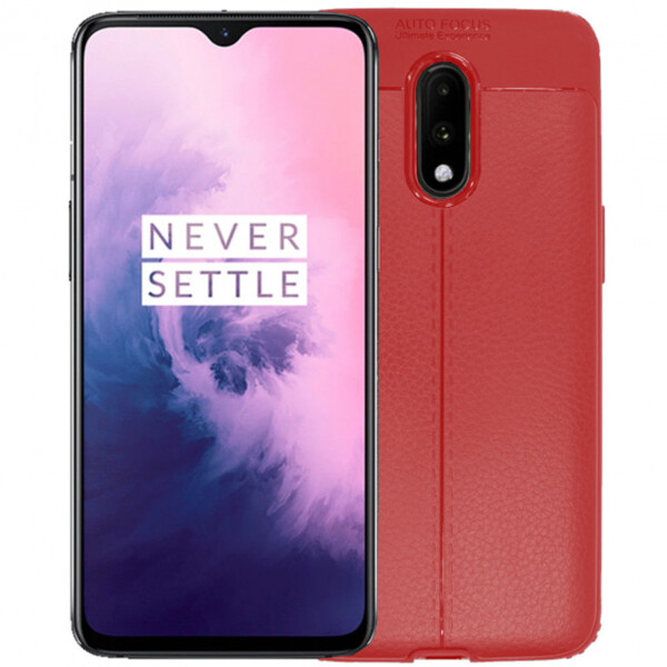 

Противоударный бампер C-KU Carbon Fiber Series Red для смартфона OnePlus 7 силиконовый чехол накладка