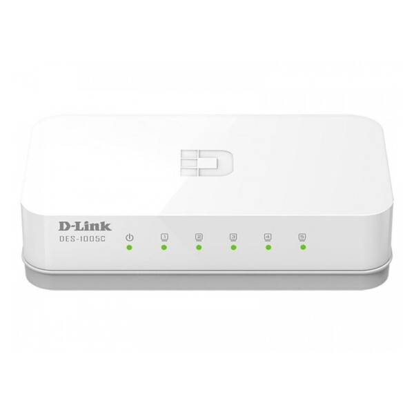 

Коммутатор локальной сети D-Link DES-1005C 5 x Fast Ethernet (10/100 Мбит/с) автоматическое определение