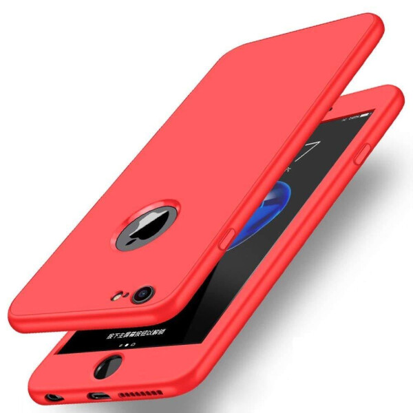 

Чехол накладка xCase на iPhone 7/8 Full Cover 360 Logo красный