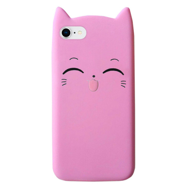 

Чехол накладка на iPhone 7/8/SE 2020 Cartoon Cat pink