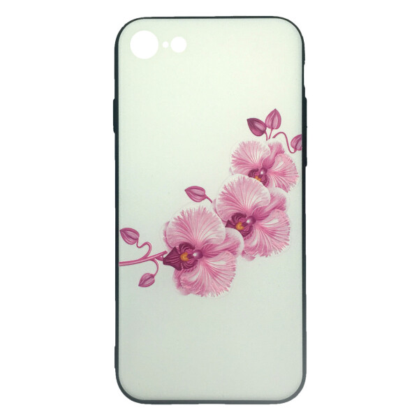 

Чехол накладка на iPhone 7/8/SE 2020 Орхидея, плотный силикон