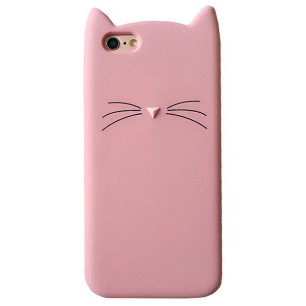 

Чехол накладка xCase на iPhone 7/8/SE 2020 Silicone Cat пудровый