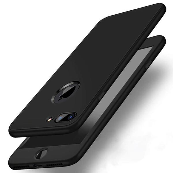

Чехол накладка на iPhone Х двойной (на две стороны) черный