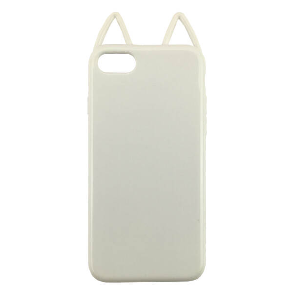 

Чехол накладка на iPhone 6 plus/6s plus белый глянцевый кот, плотный силикон