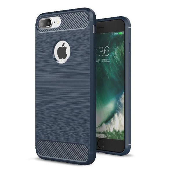 

Чехол накладка xCase на iPhone Х/XS Carbon Fiber темно-синий