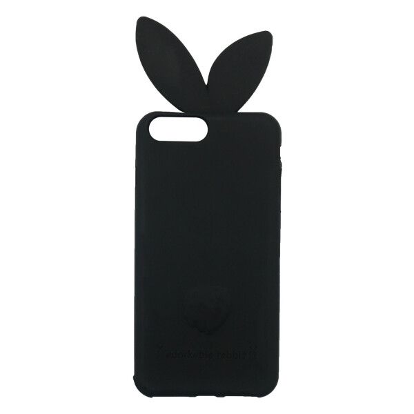 

Чехол накладка на iPhone 6 plus/6s plus черный, заичьи ушки, силиконовый