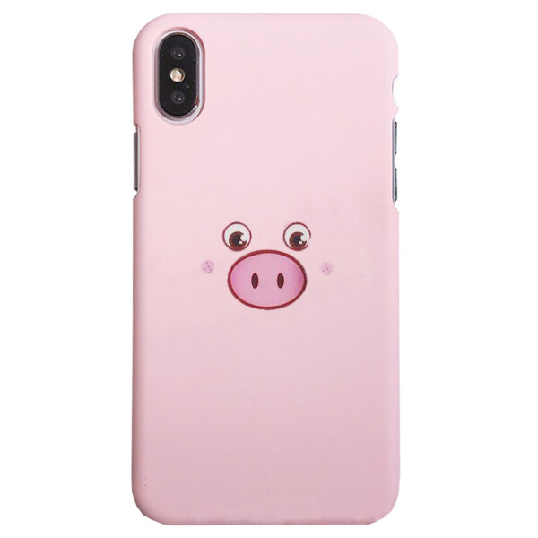 

Чехол накладка на iPhone 6/6s розовый пятачек, плотный силикон