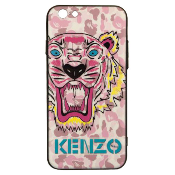 

Чехол накладка для iPhone 6/6s Kenzo розовый тигр,плотный силикон
