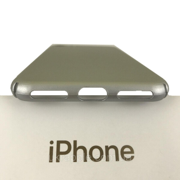 

Чехол накладка для iPhone 7/8/SE 2020 PC Soft Touch case серебро