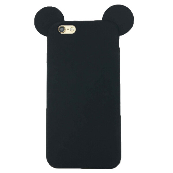 

Чехол накладка на iPhone 6/6s Ушки Микки черный, силиконовый