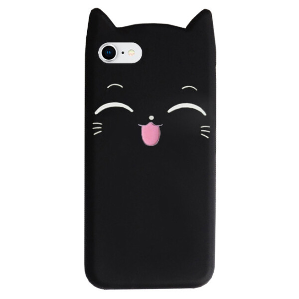 

Чехол накладка на iPhone 7/8/SE 2020 Cartoon Cat black
