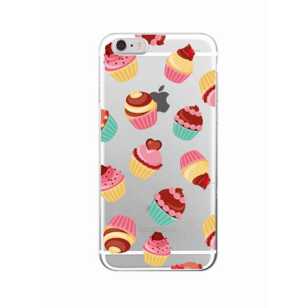 

Чехол накладка xCase на iPhone 6/6s прозрачный с кексами