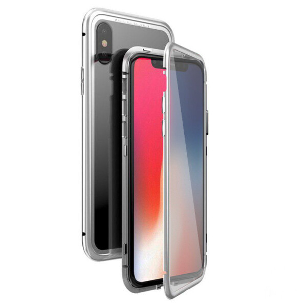 

Чехол накладка xCase для iPhone Х/XS Double-sided Magnetic Case transparent white