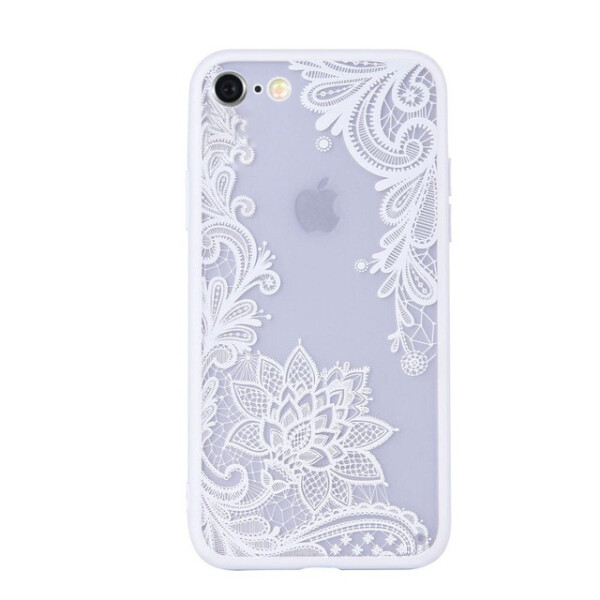 

Чехол накладка xCase на iPhone 7/8/SE 2020 ажурный белый