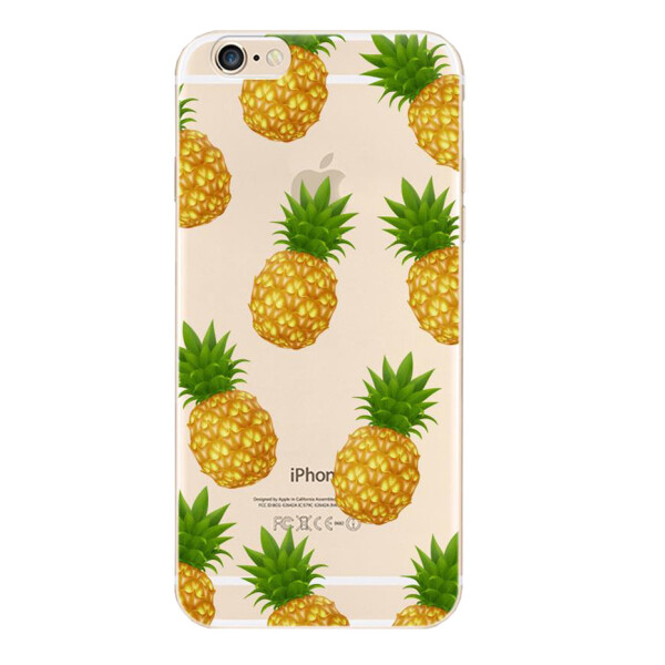 

Чехол накладка xCase на iPhone 6/6s прозрачный с ананасами
