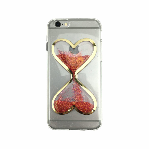 

Чехол накладка xCase на iPhone 6/6s песочные часы красно-золотые