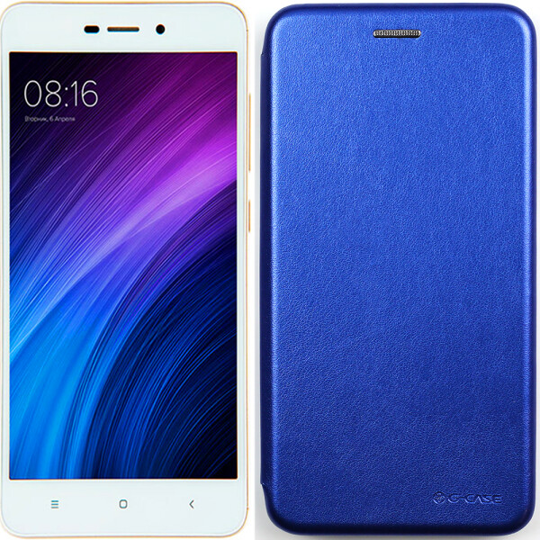 

Чехол книжка U-Like Best для Xiaomi Redmi Note 4x Blue (27610)