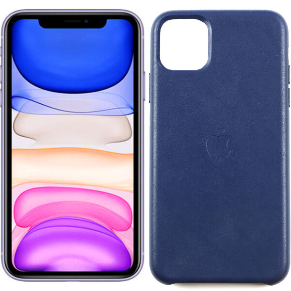 

Чехол Apple Leather Case для iPhone 11 Dark Blue (28527)