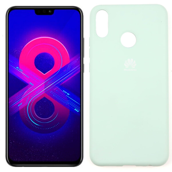 

Чехол силиконовый для Huawei Honor 8x Голубой FULL (28069)