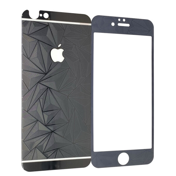 

Защитное стекло для Apple iPhone 6/6S diamond back/face (black)