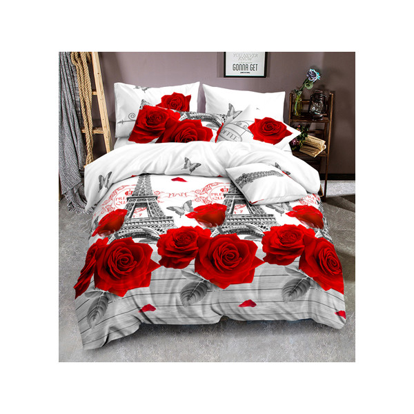 

Уютная Жизнь Париж и красные розы Семейный 200x220