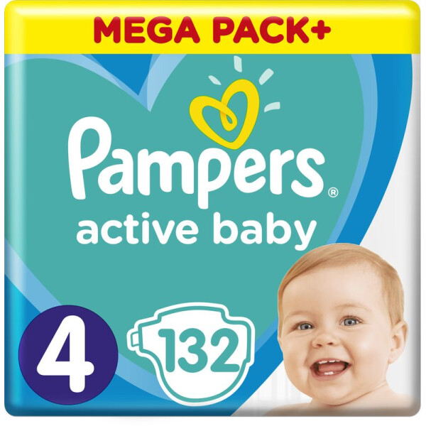 

Подгузники Pampers Active Baby размер 4 (9-14 кг), 132 шт (8001090951618)
