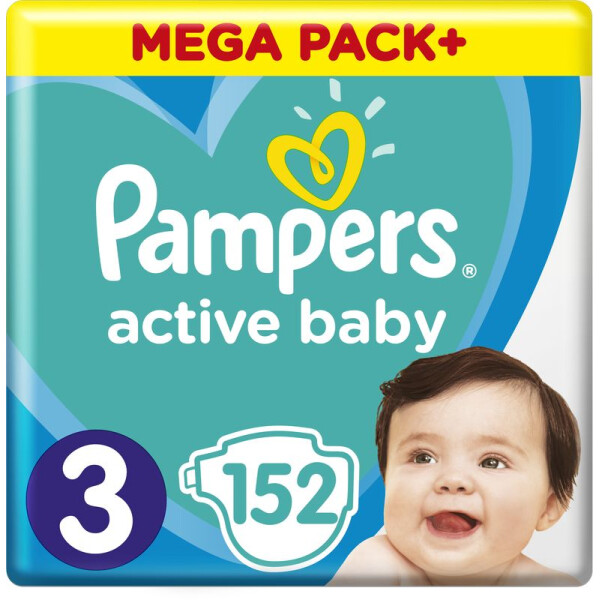 

Подгузники Pampers Active Baby размер 3 (6-10 кг), 152 шт (8001090951533)