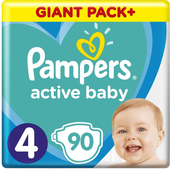 

Подгузники Pampers Active Baby размер 4 (9-14 кг), 90 шт (8001090950376)