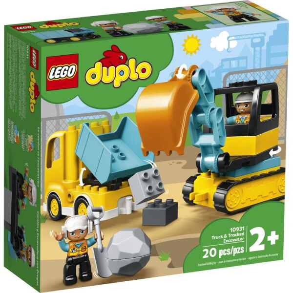 Акція на LEGO DUPLO Грузовик и гусеничный экскаватор (10931) від Allo UA