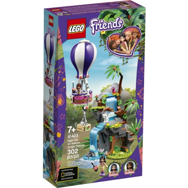 

LEGO Friends Джунгли: спасение тигра на воздушном шаре (41423)