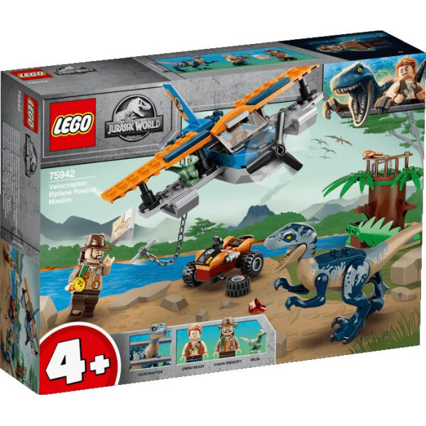 

LEGO Jurassic World Велоцираптор: спасение на биплане (75942)