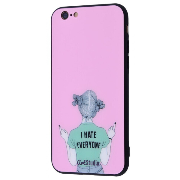 

Чехол-накладка ArtStudio Case Girls Mood series (Glass+TPU) iPhone 6/6s 01