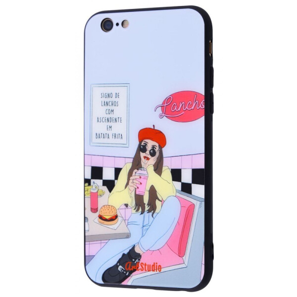 

Чехол-накладка ArtStudio Case Girls Mood series (Glass+TPU) iPhone 6/6s 02