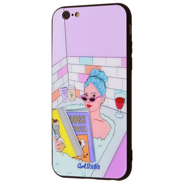 

Чехол-накладка ArtStudio Case Girls Mood series (Glass+TPU) iPhone 6/6s 03
