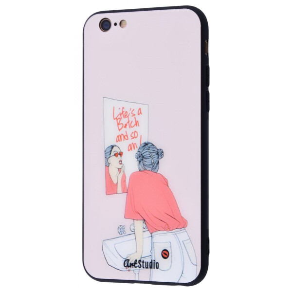 

Чехол-накладка ArtStudio Case Girls Mood series (Glass+TPU) iPhone 6/6s 04