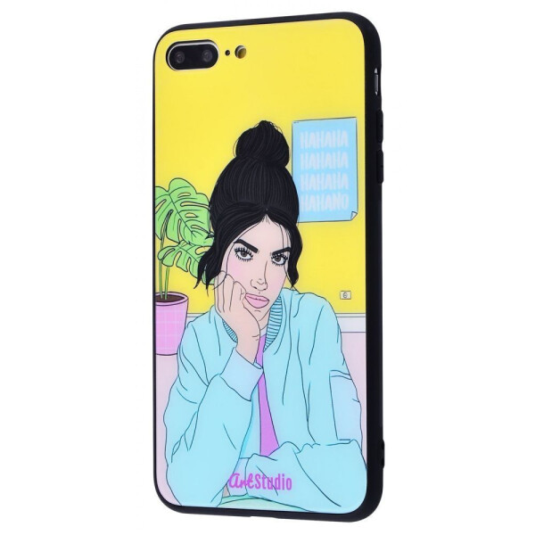 

Чехол-накладка ArtStudio Case Girls Mood series (Glass+TPU) iPhone 7 Plus/8 Plus 06
