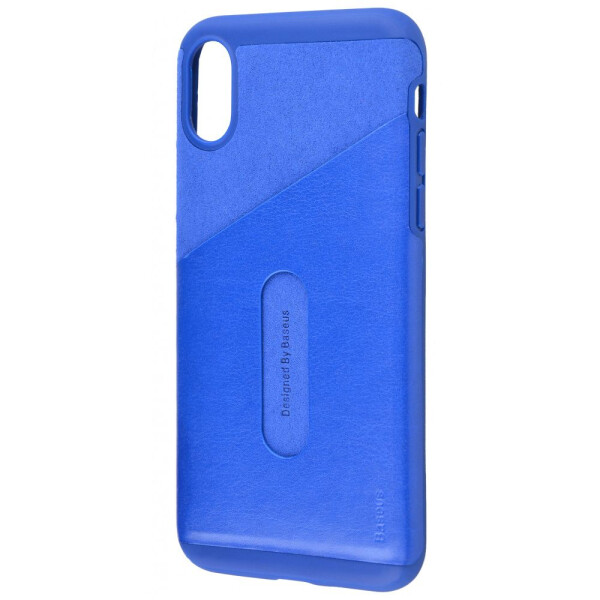 

Чехол-накладка Baseus Card Pocket Case iPhone X blue