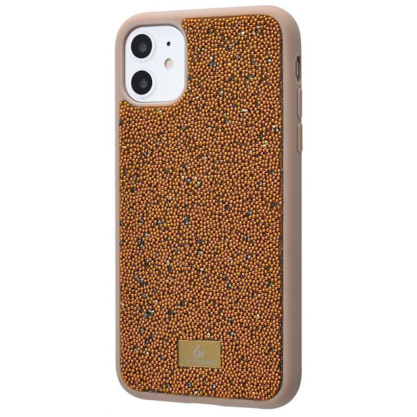 

Чехол-накладка Bling World Pearl Diamonds (TPU) iPhone 11 gold