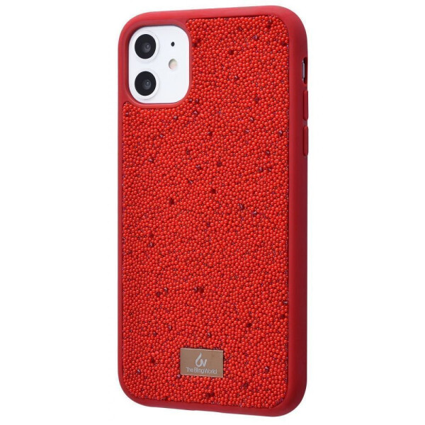 

Чехол-накладка Bling World Pearl Diamonds (TPU) iPhone 11 red