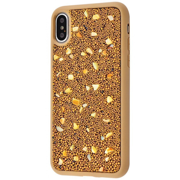 

Чехол-накладка Bling World Pearl Diamonds (TPU) iPhone Xs Max gold