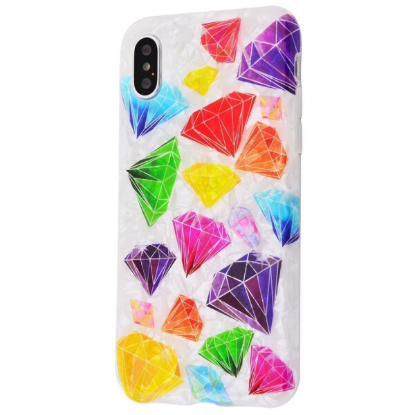 

Чехол-накладка Blood of Jelly Cute case iPhone X/Xs colorful_diamonds