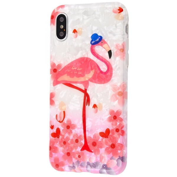 

Чехол-накладка Blood of Jelly Cute case iPhone X/Xs flamingo_with_hat