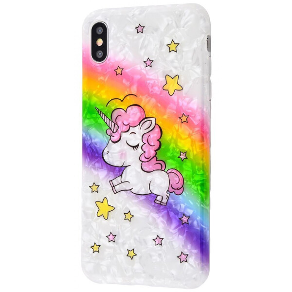 

Чехол-накладка Blood of Jelly Cute case iPhone Xs Max unicorn_rainbow