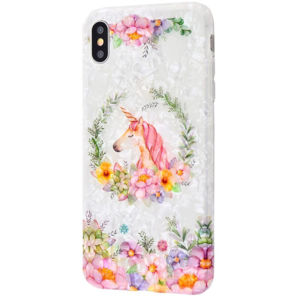 

Чехол-накладка Blood of Jelly Cute case iPhone Xs Max unicorn_with_flowers