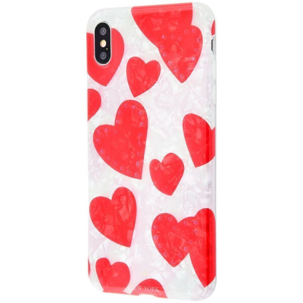 

Чехол-накладка Blood of jelly Hearts and gold jelly series iPhone X/Xs 04