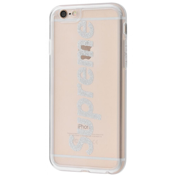 

Чехол-накладка Brand transparent case (PC+TPU) iPhone 6/6s supreme_silver