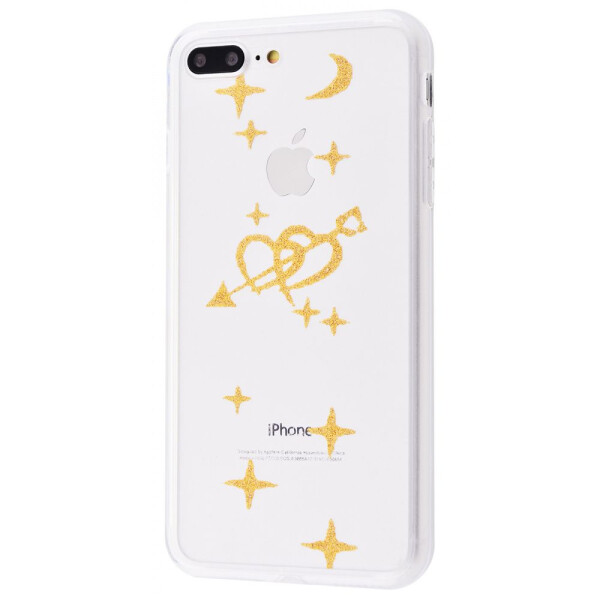 

Чехол-накладка Brand transparent case (PC+TPU) iPhone 7 Plus/8 Plus heart_and_stars_gold