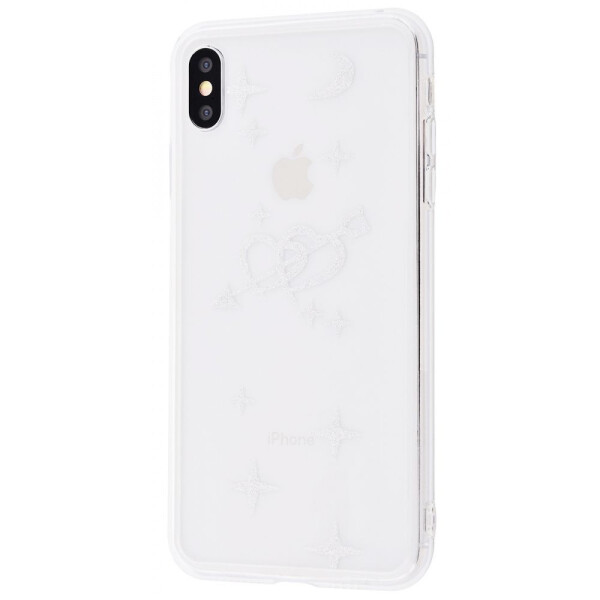 

Чехол-накладка Brand transparent case (PC+TPU) iPhone X/Xs heart_and_stars_silver