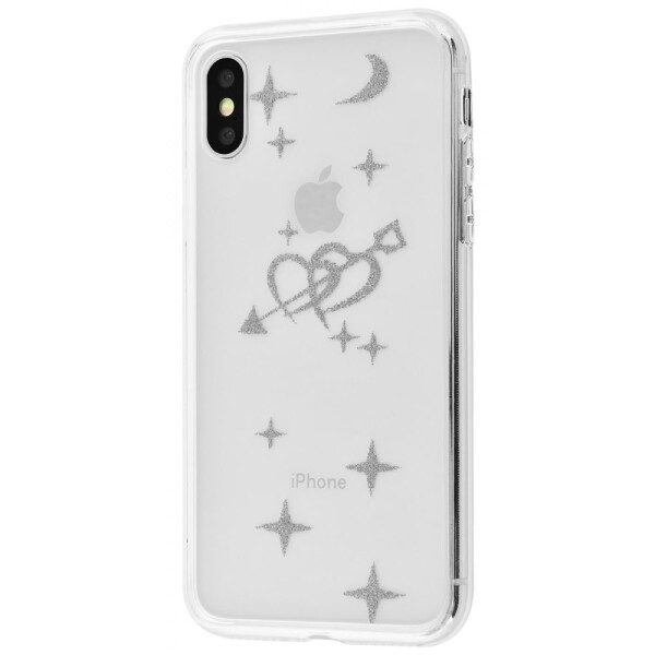 

Чехол-накладка Brand transparent case (PC+TPU) iPhone Xs Max heart_and_stars_silver