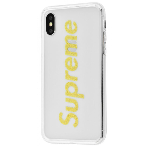 

Чехол-накладка Brand transparent case (PC+TPU) iPhone Xs Max suprme_gold